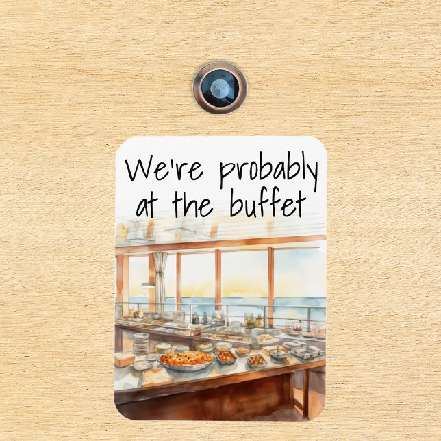 Magnet Flexible Drôle Marqueur de porte de croisière Probablement  (Créateur téléchargé)