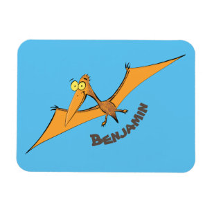 Magnet Flexible Drôle mignon dessin animé de pterodactyle volant o