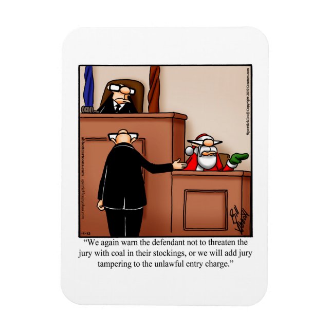 Magnet Flexible Drôle Noël Humour magnétique cadeau (Vertical)