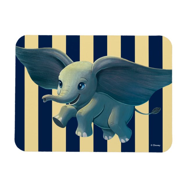 Magnet Flexible Dumbo | Flying Dumbo Peint Art (Horizontal)