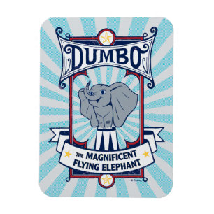 Magnet Flexible Dumbo   Le Magnifique Flying Elephant Circus Art