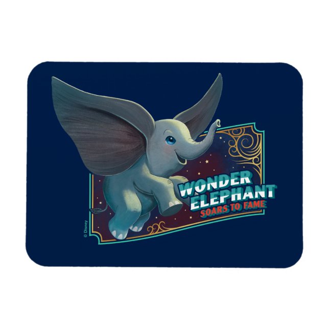Magnet Flexible Dumbo | Wonder Elephant S'Enfonce Pour Fame Circus (Horizontal)