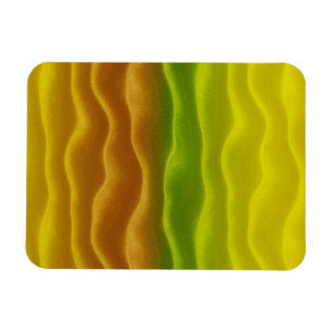 Magnet Flexible Dunes de sable jaune orange et vert