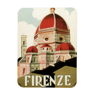 Magnet Flexible Duomo à Florence Florence Italie Art Vintage voyag
