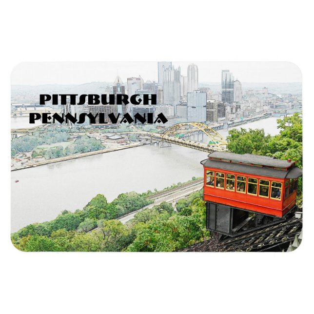 Magnet Flexible Duquesne Incline à Pittsburgh en Pennsylvanie (Horizontal)