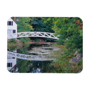 Magnet Flexible É.-U., Maine.  Pont sur un étang à Somesville.