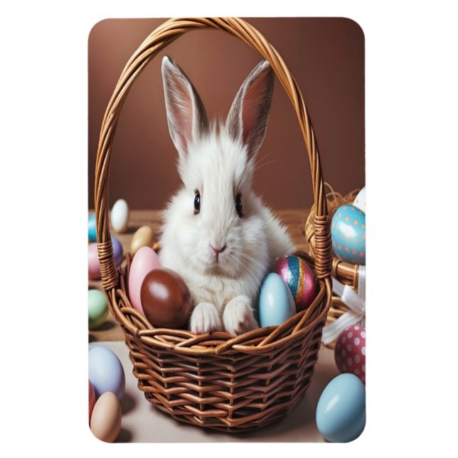 Magnet Flexible Easter Bunny Chocolate Egg (Vertical)