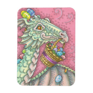 Magnet Flexible EASTER EGG DRAGON Fantasy Spring