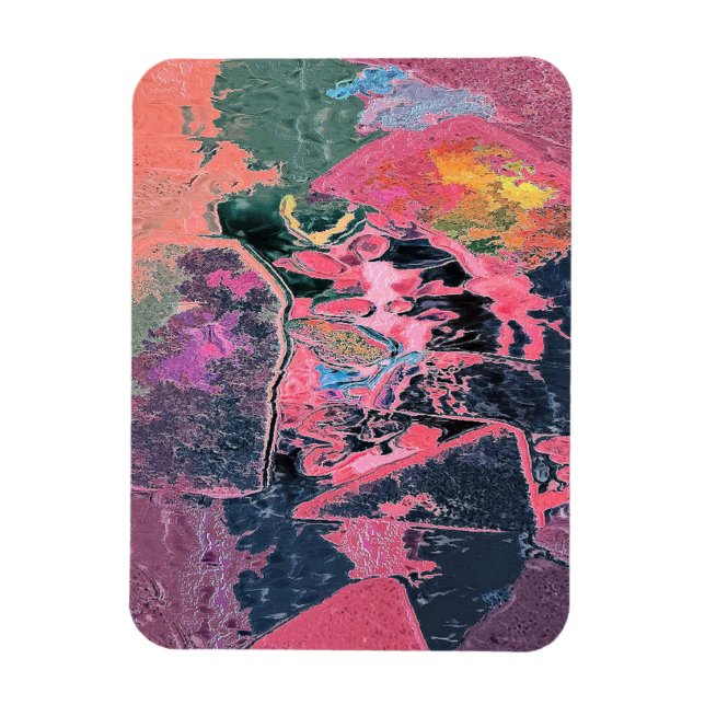 MAGNET FLEXIBLE EAU DE FLUX ABSTRAITE (Vertical)