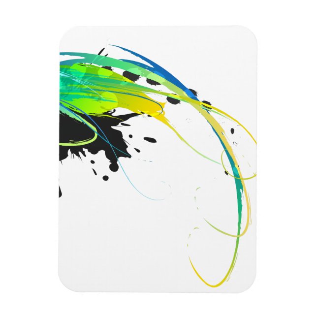 Magnet Flexible Eaux cool Abstraites Plaques de peinture (Vertical)