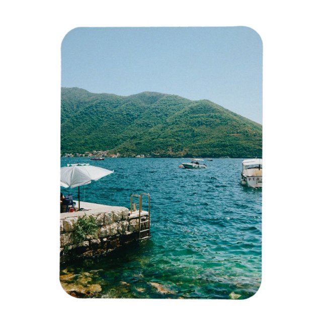 Magnet Flexible Eaux turquouises de Perast - Monténégro (Vertical)