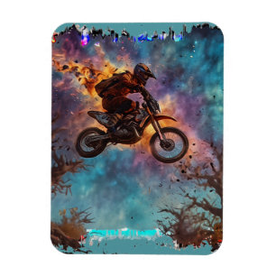 Magnet Flexible Échapper Au Feu - Rider En VTT