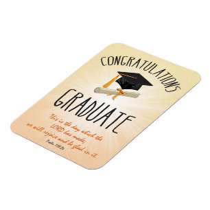Magnet Flexible Éclatement en or de remise de diplôme religieux av
