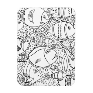 Magnet Flexible École inspirée des poissons