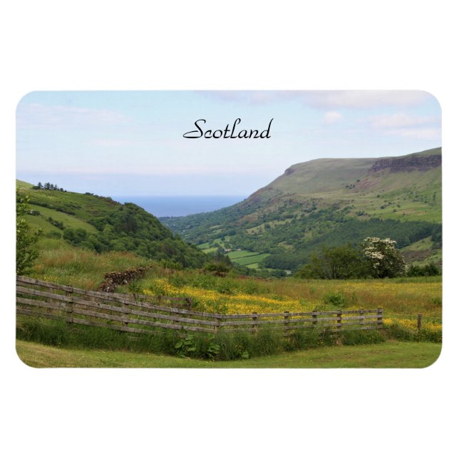 Magnet Flexible Ecosse, Belles Highlands d'Ecosse, Océan (Horizontal)