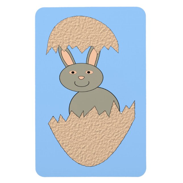Magnet Flexible Écouter du lapin de l'oeuf Aimant bizarre (Vertical)