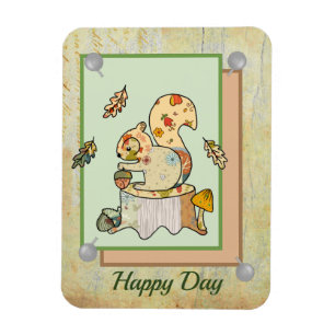 Magnet Flexible Écureuil à motif