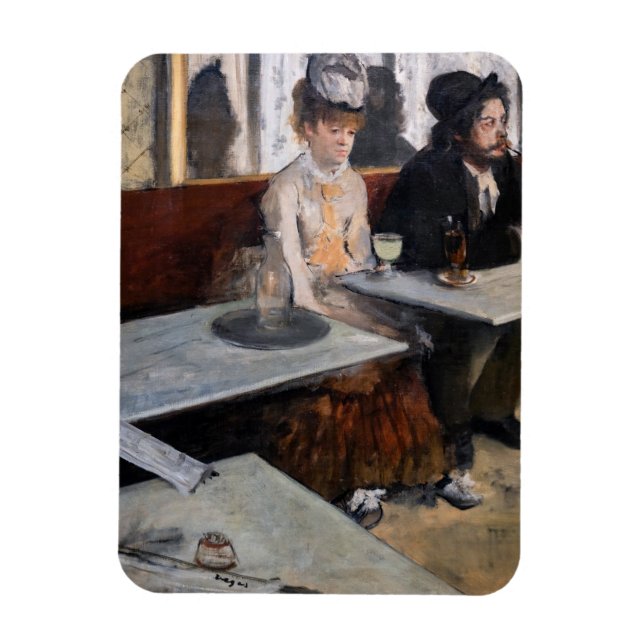 Magnet Flexible Edgar Degas - Dans un café / L'Absinthe (Vertical)