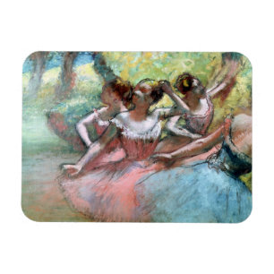 Magnet Flexible Edgar Degas   Four ballerinas