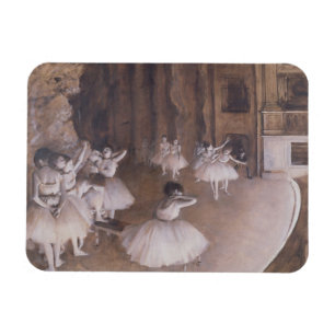 Magnet Flexible Edgar Degas  Répétition de ballet sur scène, 18
