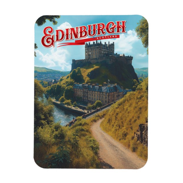 Magnet Flexible Edimbourg : Un roman écossais bruyant (Vertical)