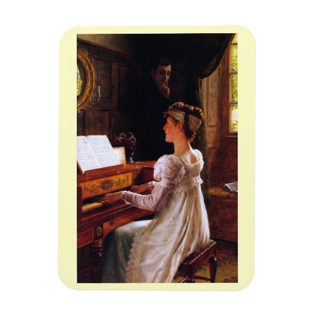 Magnet Flexible Edmund Blair Leighton, Courtoisie Art Victorien (Vertical)