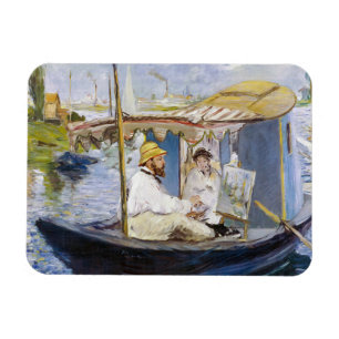 Magnet Flexible Edouard Manet - Monet dans son Studio Boat