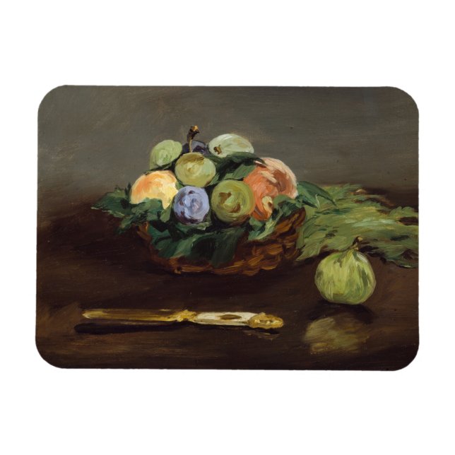 Magnet Flexible Edouard Manet - Panier de fruits (Horizontal)