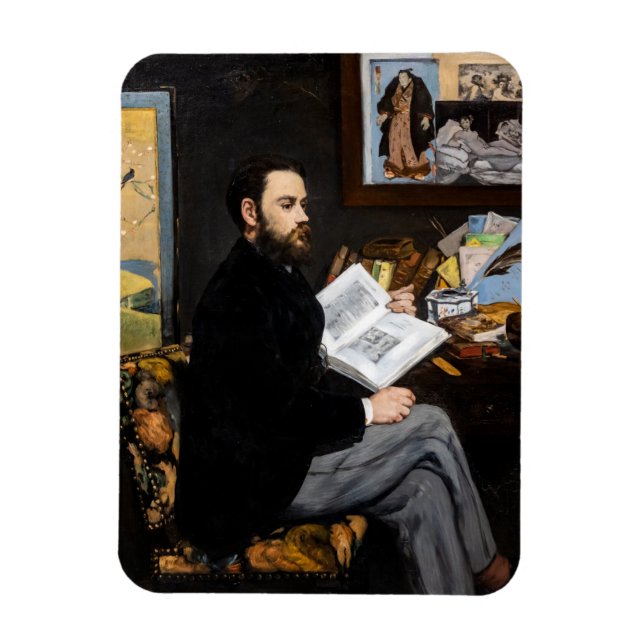 Magnet Flexible Edouard Manet - Portrait d'Emile Zola (Vertical)