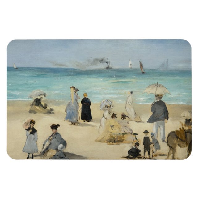 Magnet Flexible Edouard Manet - Sur la plage, Boulogne-sur-Mer (Horizontal)