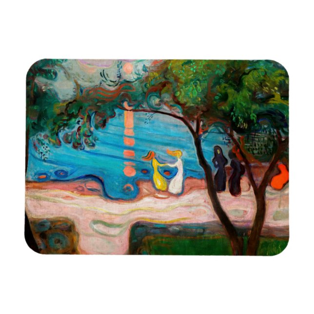 Magnet Flexible Edvard Munch - Danse sur la plage (Horizontal)
