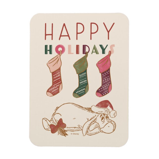 Magnet Flexible Eeyore | Joyeuses fêtes (Vertical)