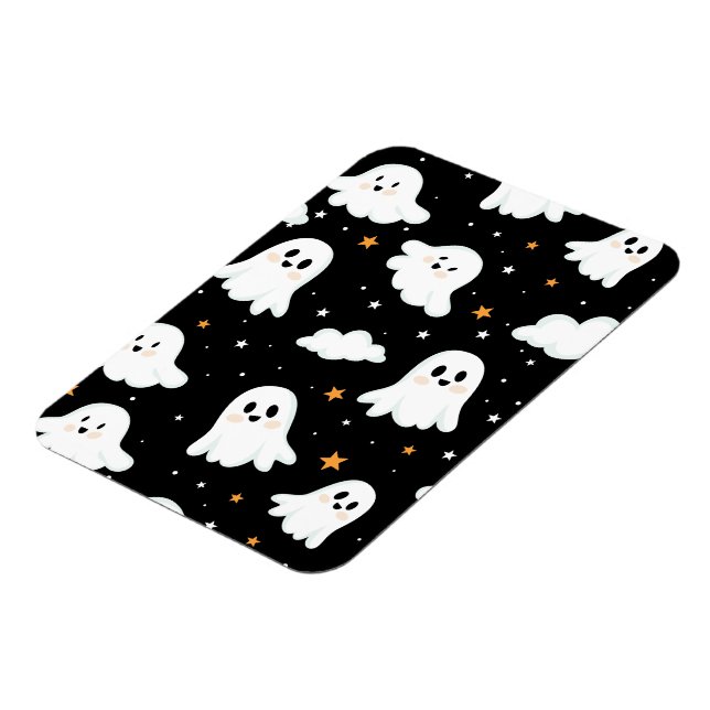 Magnet Flexible Éffrayant mignon Halloween Ghost Nuageux Star Sky (Côté Gauche)