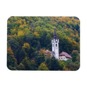 Magnet Flexible Église dans une forêt de chute en Slovénie