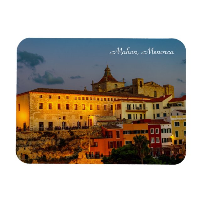 Magnet Flexible Église du Carmen à la tombée de la nuit - Mahon, M (Horizontal)