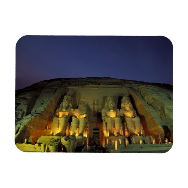 Magnet Flexible Egypte, Abu Simbel, figures colossales de Ramesses (Horizontal)