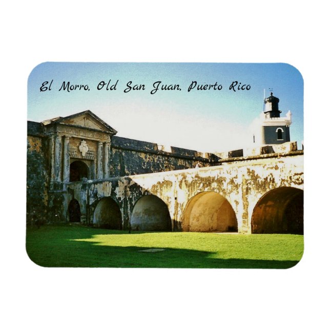 Magnet Flexible El Morro, Vieux San Juan, Porto Rico (Horizontal)