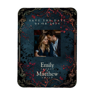 Magnet Flexible Élégance gothique victorienne Mariage Enregistrer