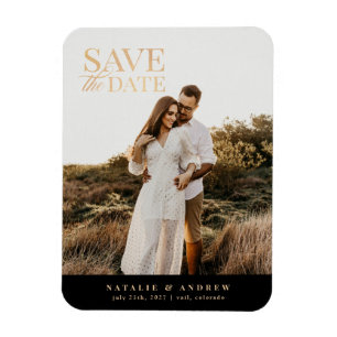 Magnet Flexible Elegant Gold Parties scintillant photo Enregistrer