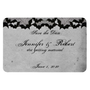 Magnet Flexible Élégant mariage de dentelle gothique de chauve-sou