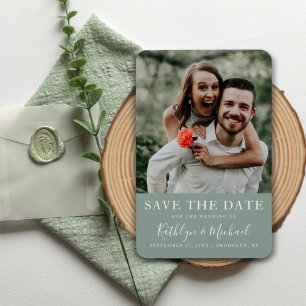 Magnet Flexible Élégant script photo moderne minimaliste Mariage