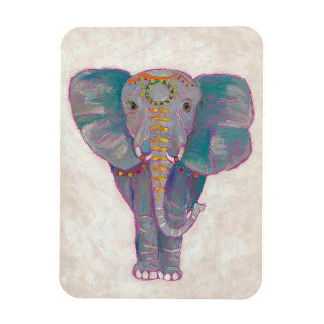 Magnet Flexible Eléphant asiatique zen (Vertical)