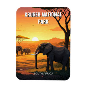Magnet Flexible Elephant dans le parc national Kruger Afrique du S