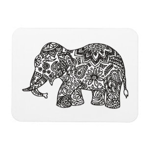 Magnet Flexible Eléphant Doodle