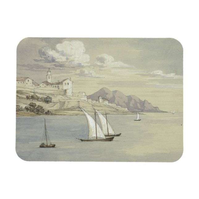 Magnet Flexible Elizabeth Murray - Portofino de la mer, Gênes (Horizontal)
