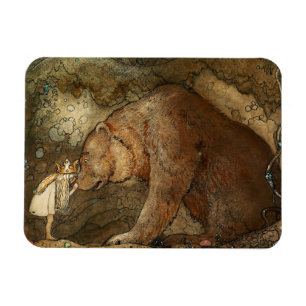 Magnet Flexible "Elle a embrassé l'ours" par John Bauer