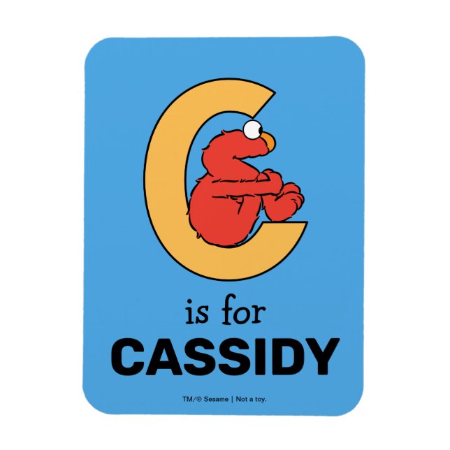 Magnet Flexible Elmo Alphabet | C Orange (Vertical)
