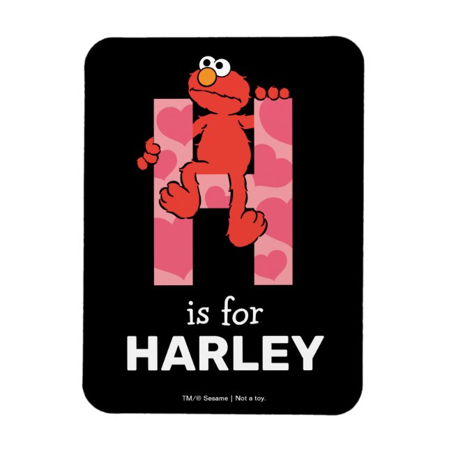 Magnet Flexible Elmo Alphabet | Coeurs H (Vertical)