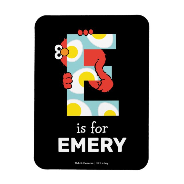 Magnet Flexible Elmo Alphabet | E OE (Vertical)