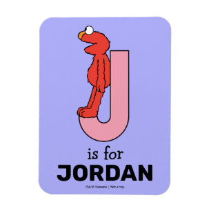 Magnet Flexible Elmo Alphabet J rose